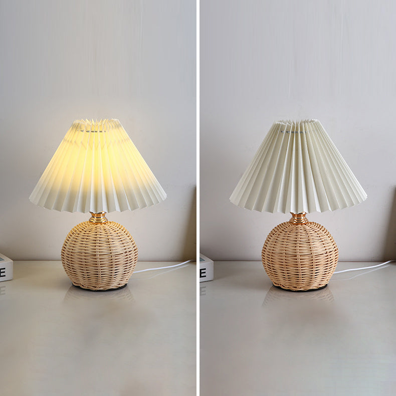 Nordic Contemporary LED Table Lamp with Pleated Table Lamp