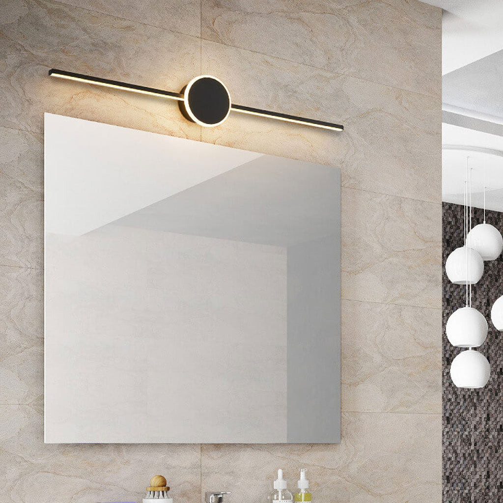 Nordic Minimalist Long Disc LED Bathroom Vanity Wall Sconce