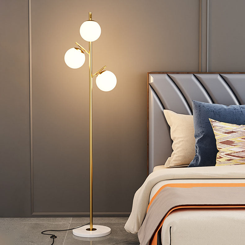Scandinavian Gold 3-Light Floor Lamp