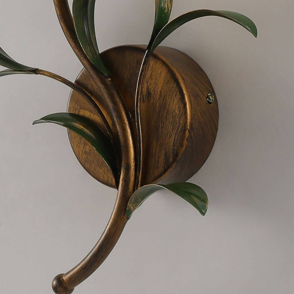 Modern Minimalist Art Glass Flower 1/2-Light Wall Sconce