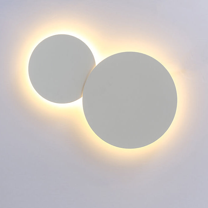 Modern Minimalist Round Eclipse Iron LED Wall Sconce