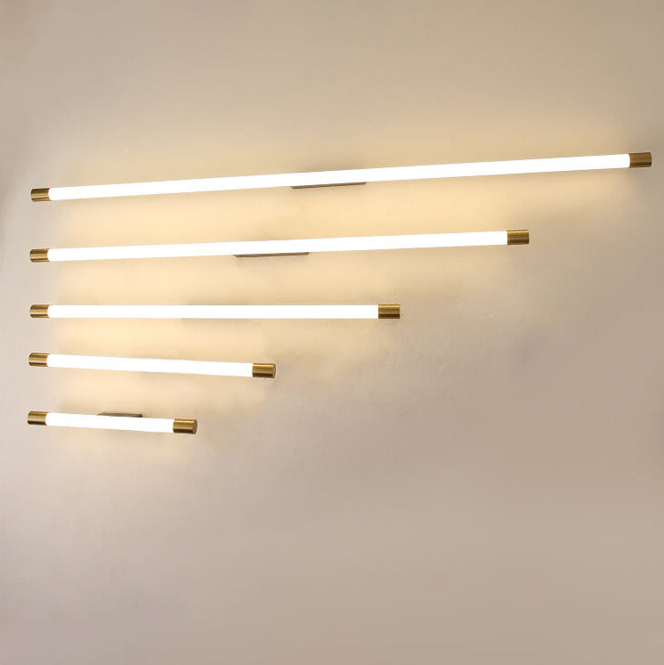 Modern Minimalist Vanity Thin Tube PC LED Wall Light