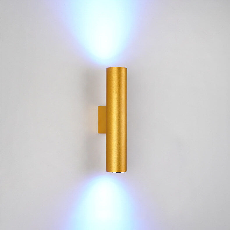 Modern Minimalist Round Aluminum Cylindrical Wall Sconce