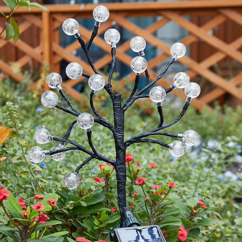 Elegant White 20-Light Outdoor Stake Light