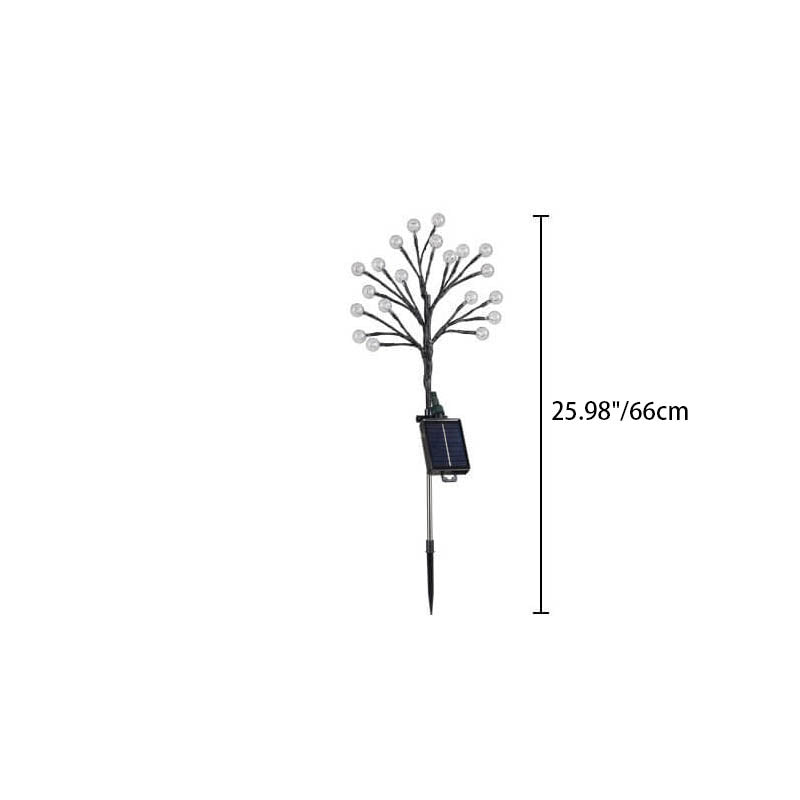 Elegant White 20-Light Outdoor Stake Light