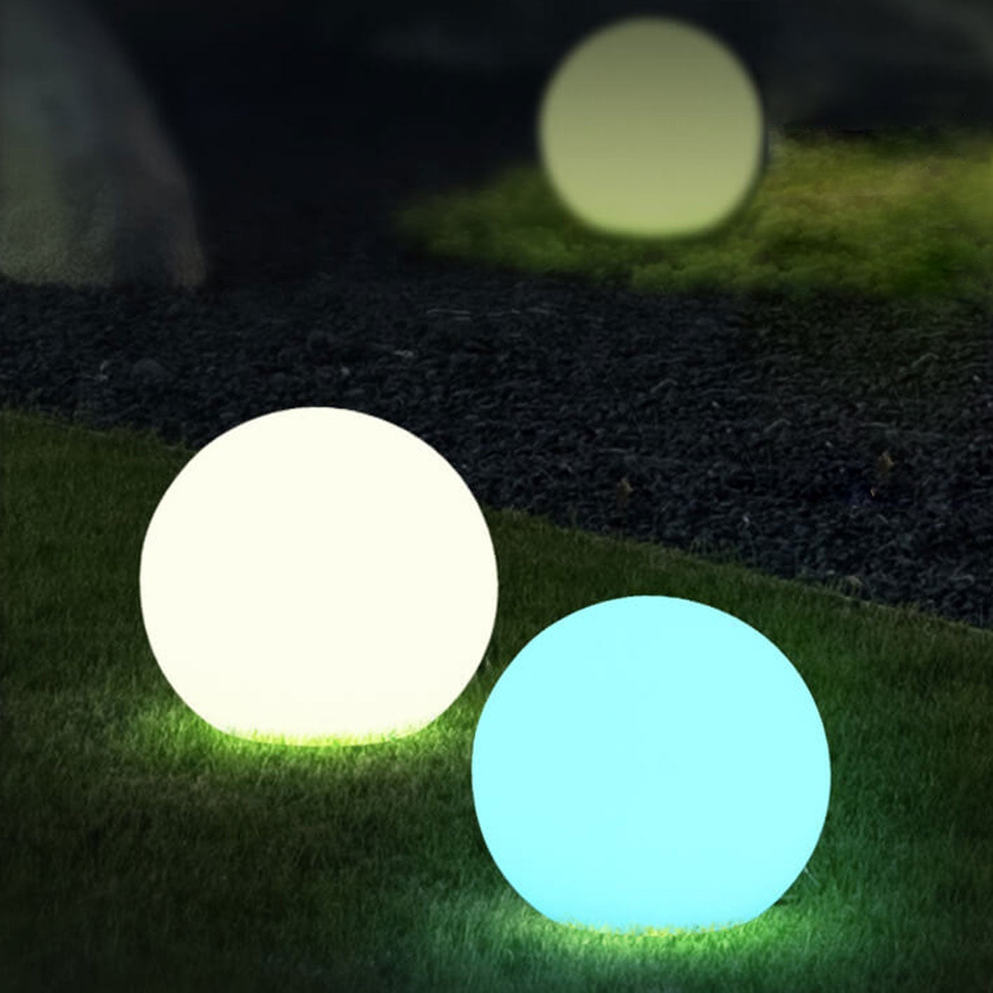 Modern White Outdoor Stake Light