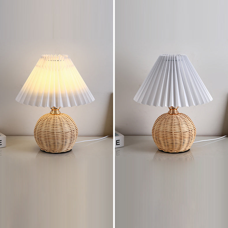 Nordic Contemporary LED Table Lamp with Pleated Table Lamp
