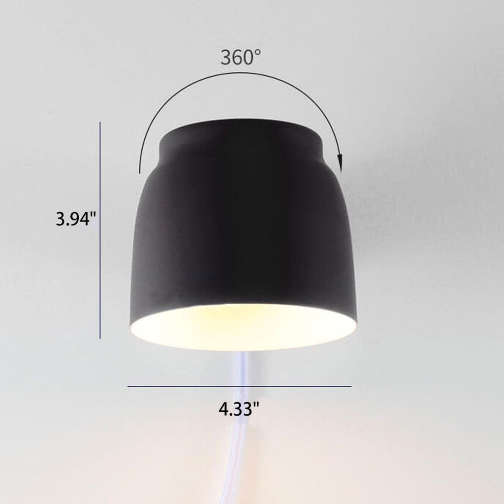 Nordic Minimalist Column Barrel Rotatable Wall Sconce