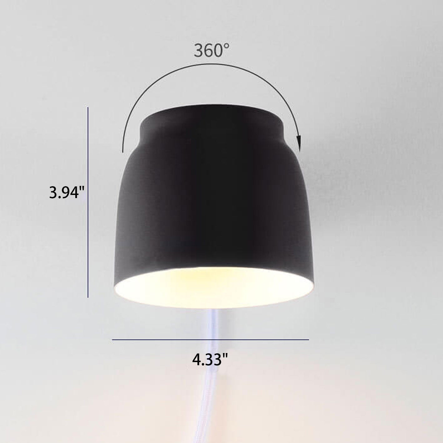 Nordic Minimalist Column Barrel Rotatable Wall Sconce