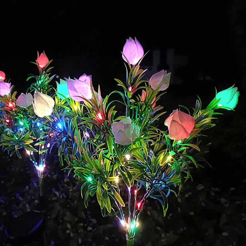 Contemporary White Outdoor Stake Light