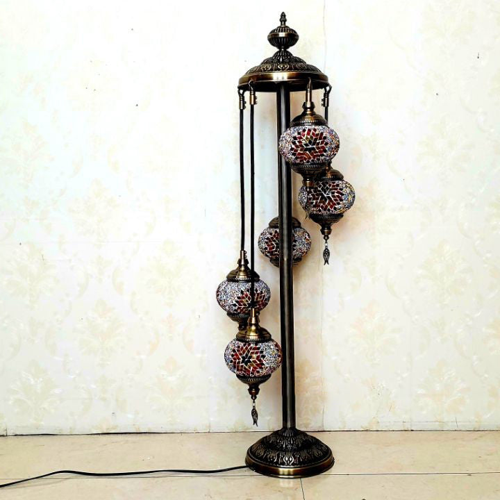 Tiffany Stained Glass 5-Light Floor Lamp