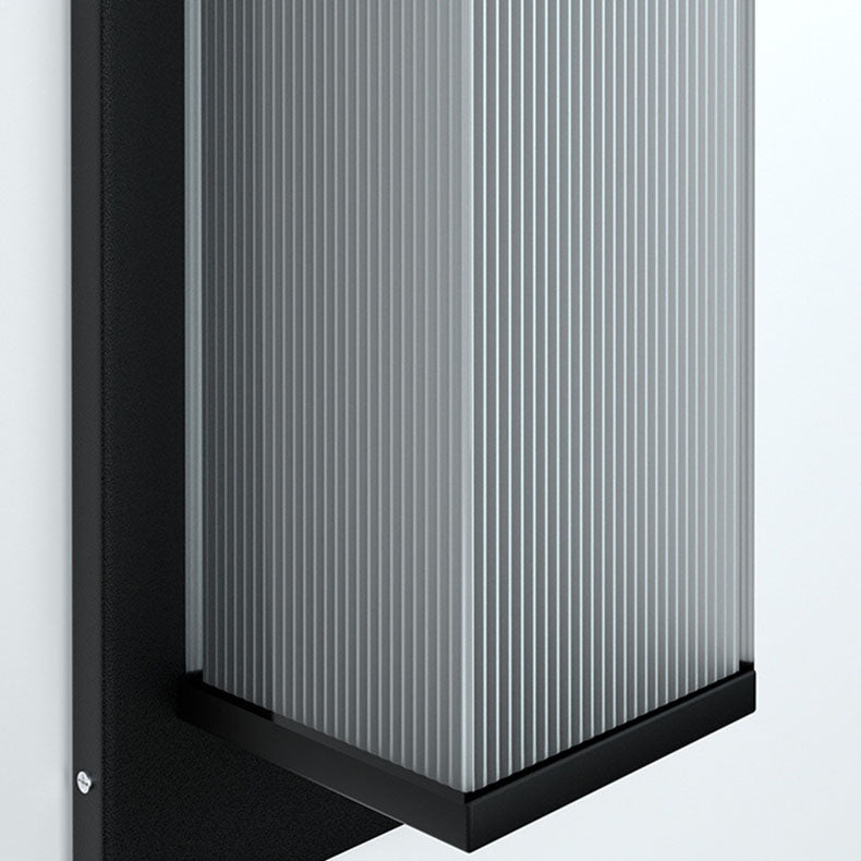 Modern Minimalist Solar Waterproof Rectangular Wall Sconce