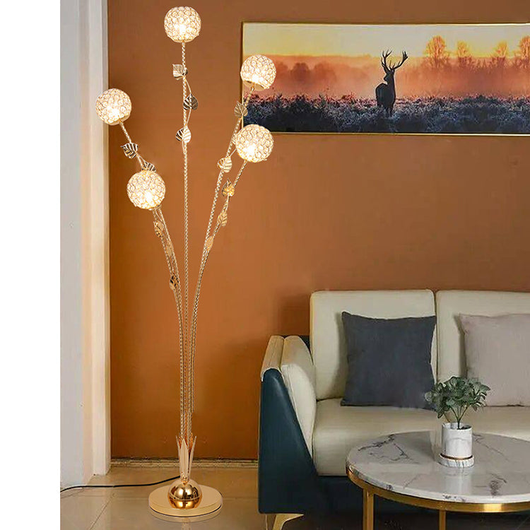 Modern Gold 5-Light Floor Lamp