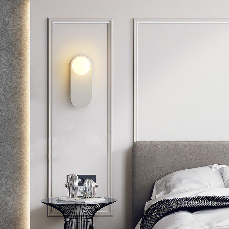 Nordic Minimalist Glass Ring Base 1-Light Wall Sconce