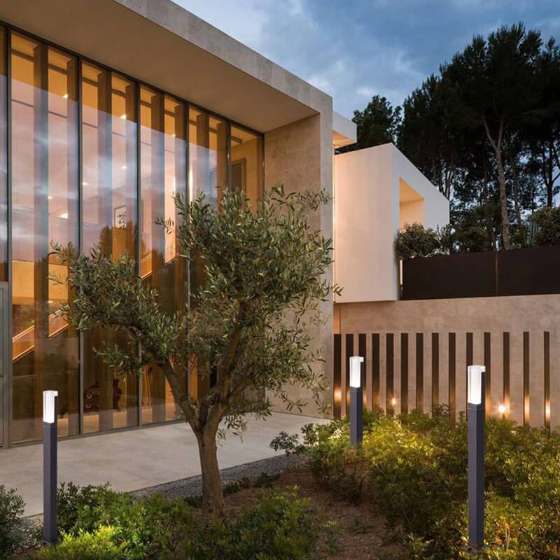 Modern Black Outdoor Stake Light