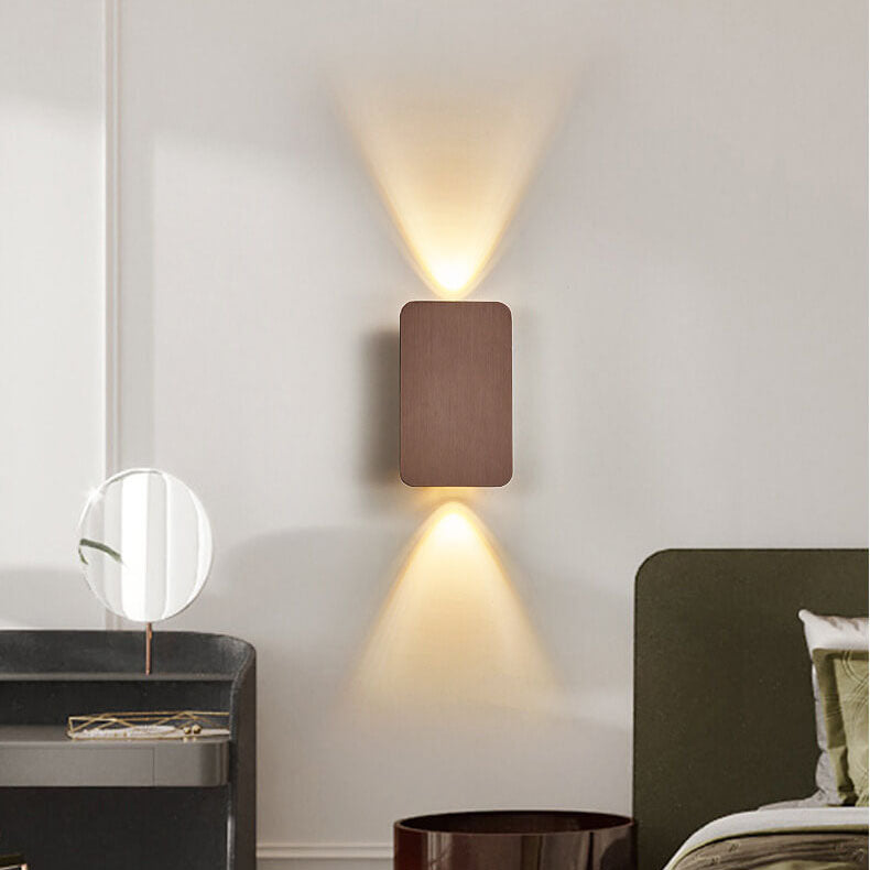 Nordic Minimalist Aluminum Rectangular Flat Wall Sconce