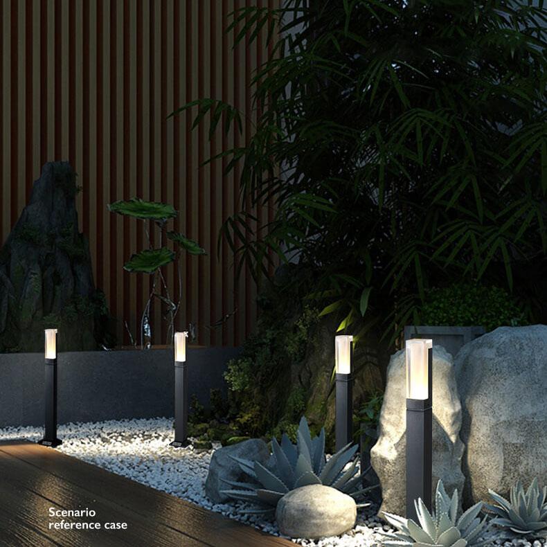 Modern Black Outdoor Stake Light