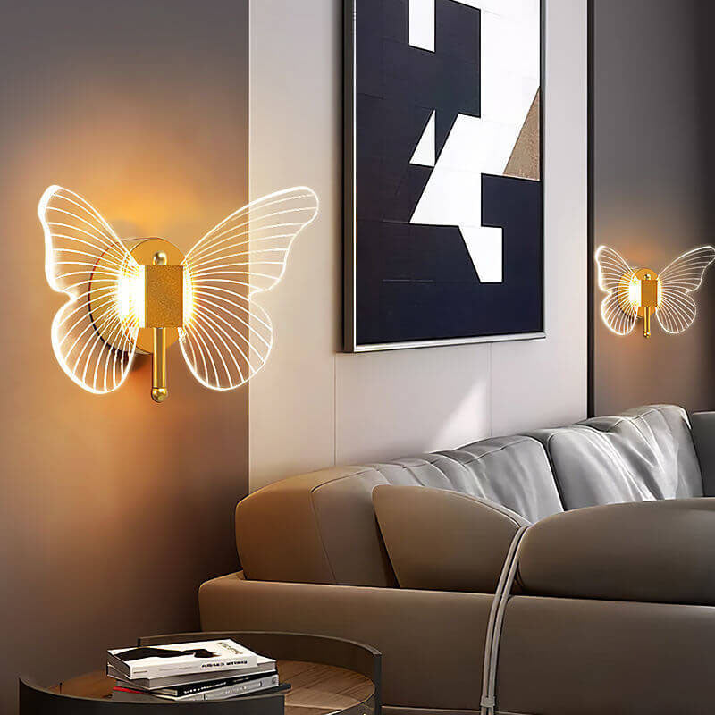 Nordic Creative Butterfly Acrylic LED Wall Sconce