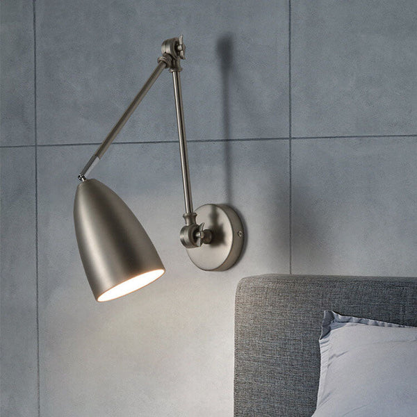 Retro Industrial Swing Arm Rotating Retractable Wall Sconce