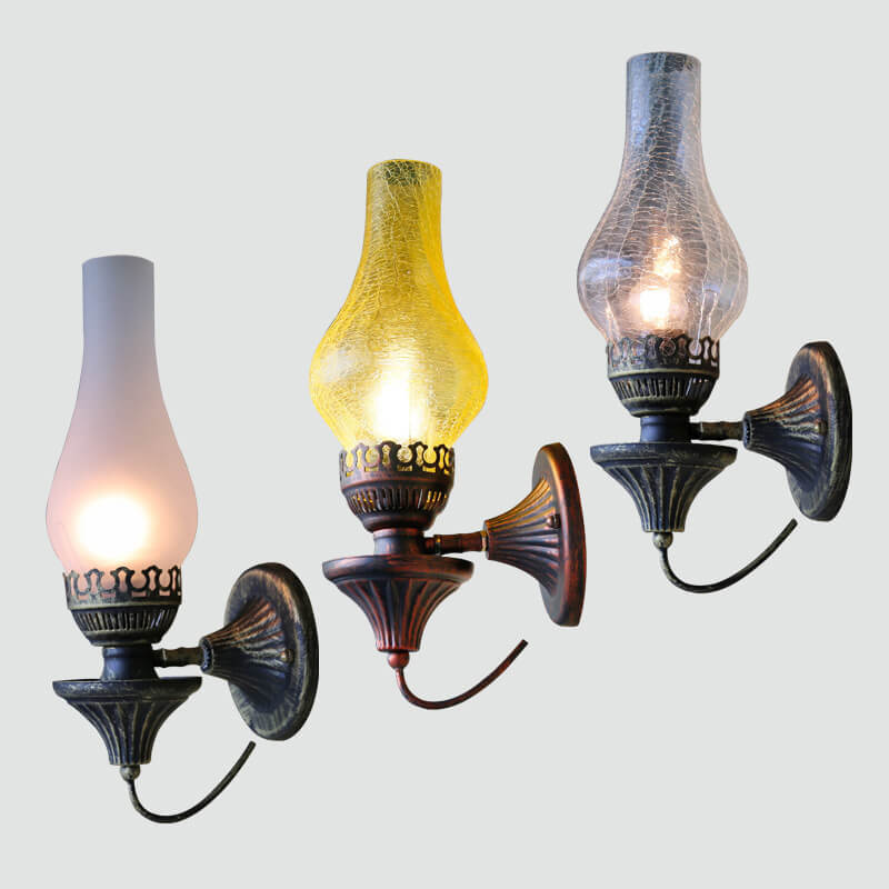 Retro Kerosene Style Antique 1-Light Wall Sconce