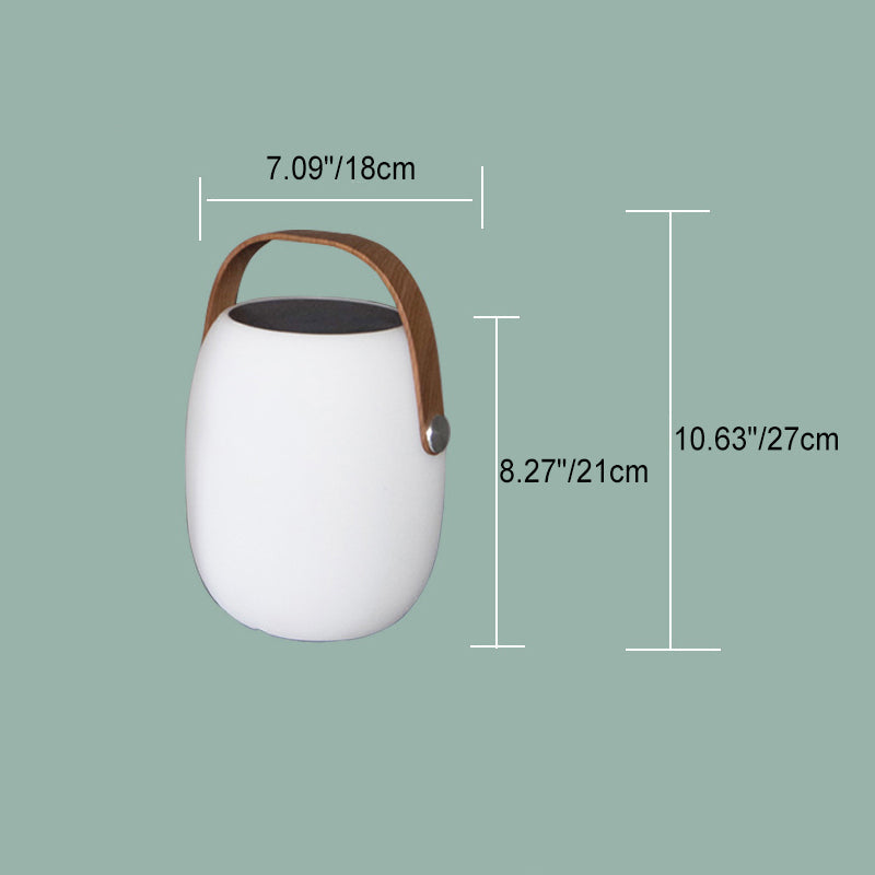 Solar PE Portable Basket LED Outdoor Waterproof Table Lamp