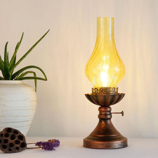 Vintage Antique Kerosene Oil Lamp Classic 1-Light Table Lamp