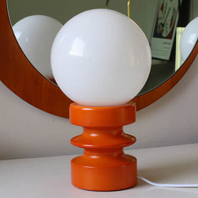 Vintage Orange Solid Glass 1-Light Wall Sconce