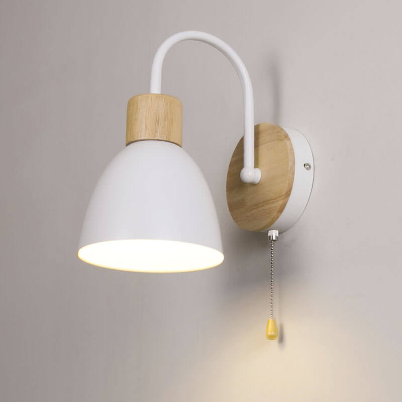 Nordic Macaron 1-Light Zipper Switch Wall Sconce