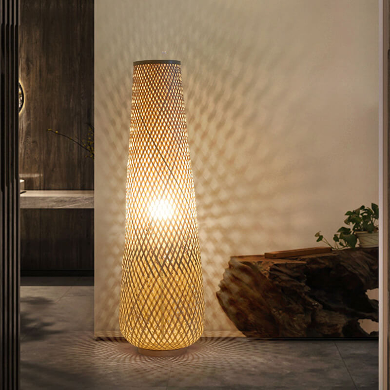 Modern Bamboo Floor Lamp