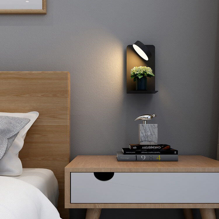 Modern Iron Square LED USB Rechargeable Wall Sconce
