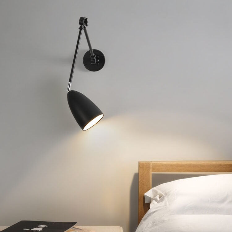 Retro Industrial Swing Arm Rotating Retractable Wall Sconce