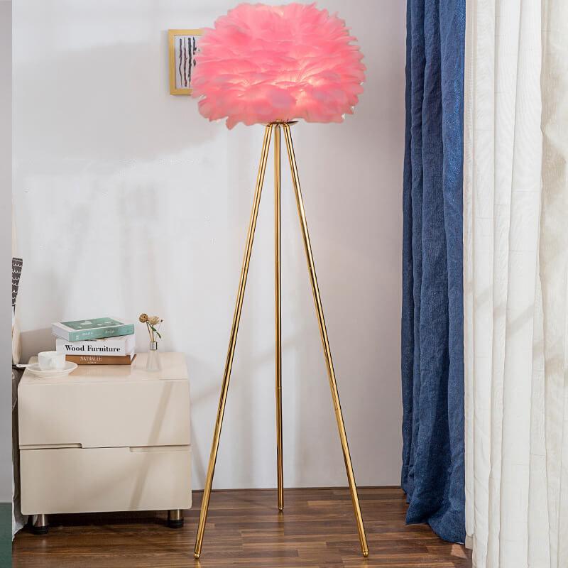 Sleek Modern Pink Floor Lamp