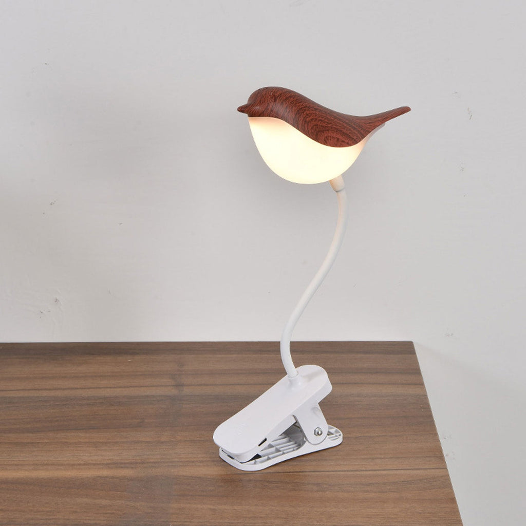Nordic Creative Bird Clip USB Charging LED Night Table Lamp