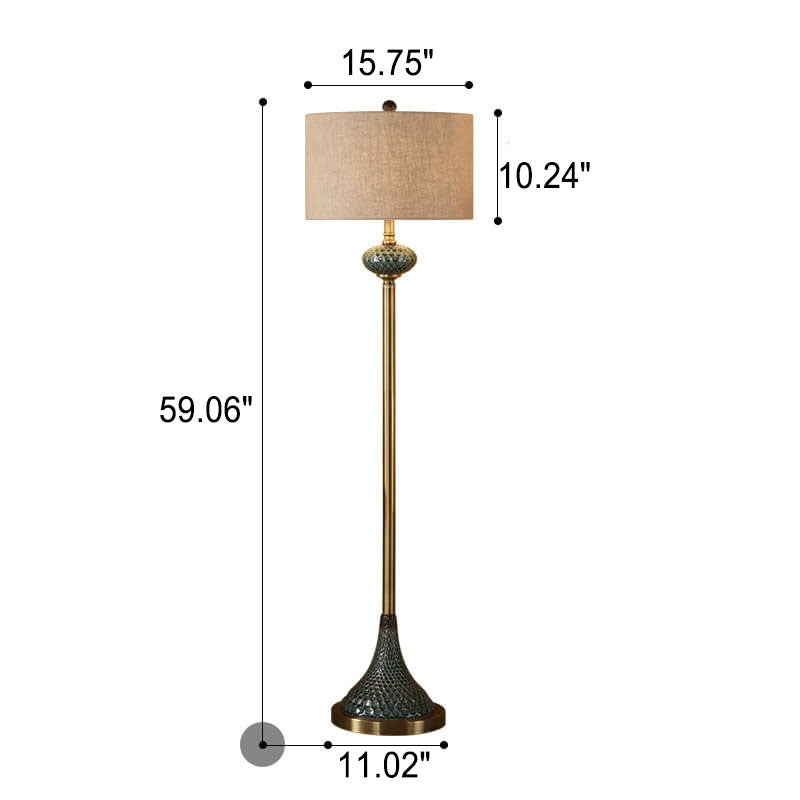 European Brown Floor Lamp