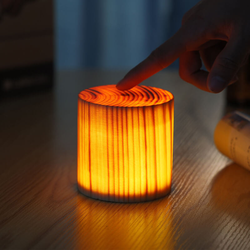 Wood LED Touch Night Light Table Lamp Modern Table Lamp