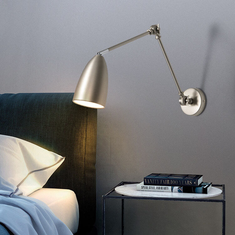 Retro Industrial Swing Arm Rotating Retractable Wall Sconce