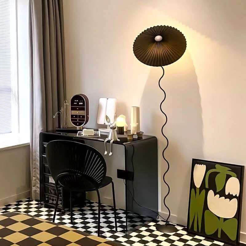 Vintage White Floor Lamp