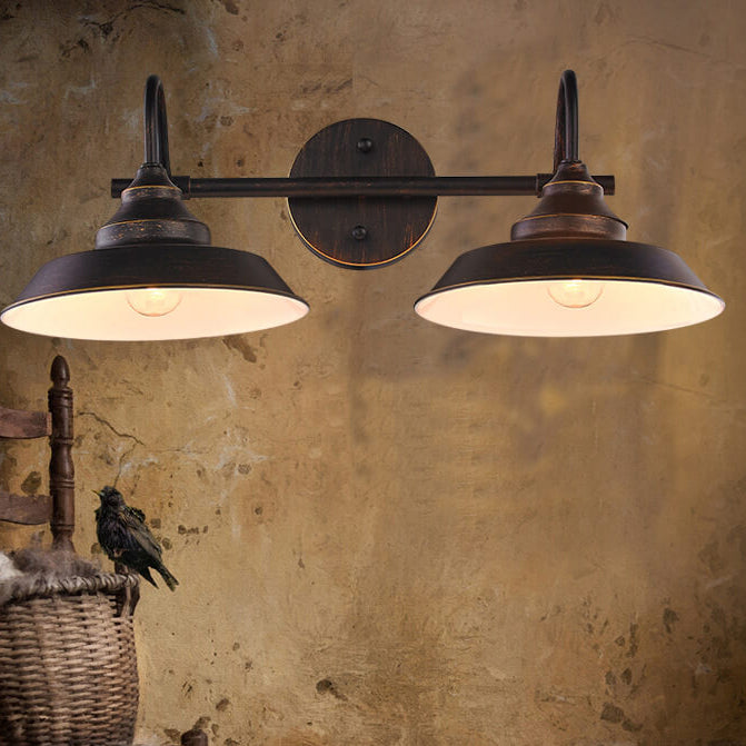 Industrial Vintage Old Iron Barn 1/2/3 Light Wall Sconce