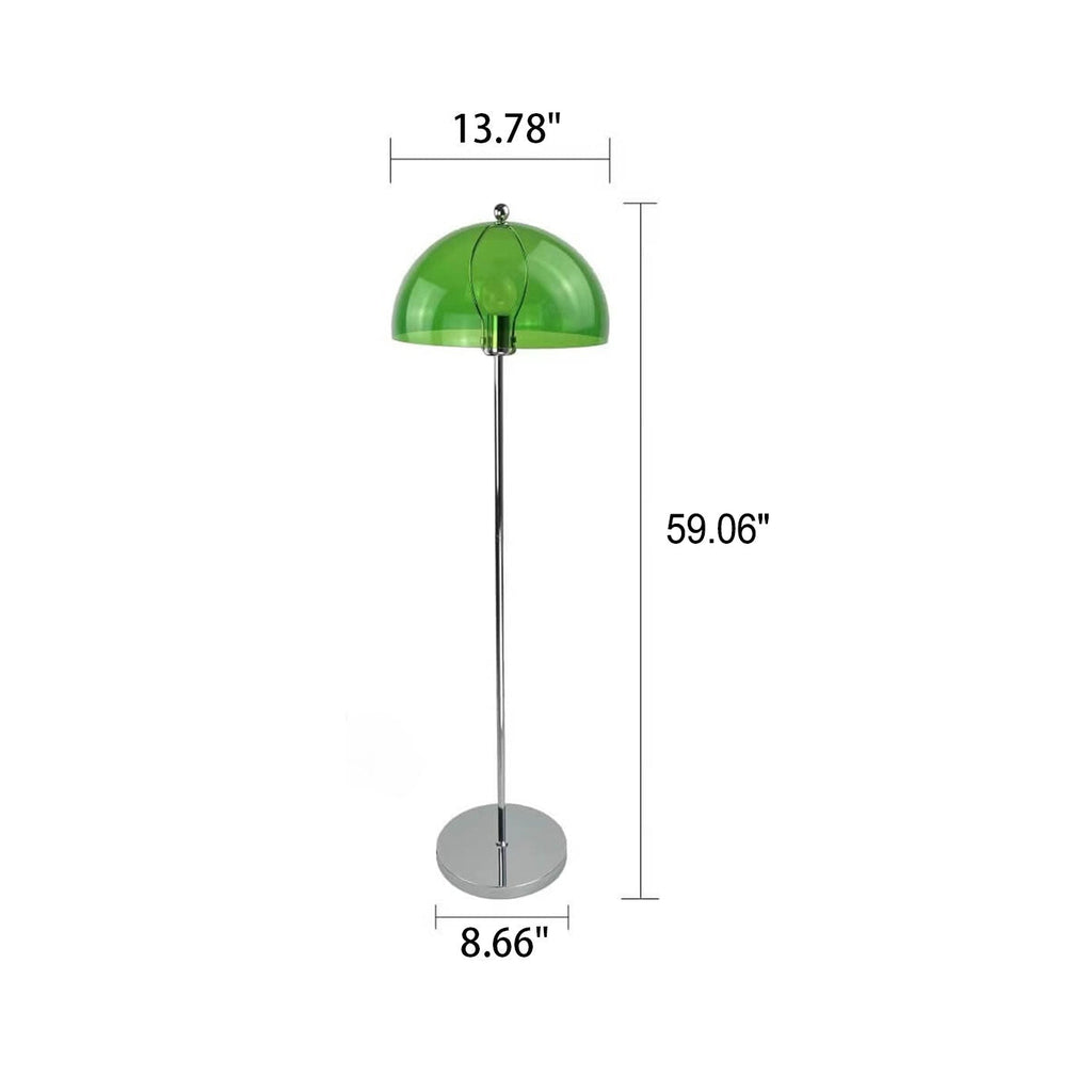 Retro Clear Glass Floor Lamp