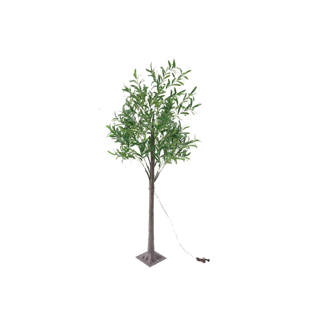Modern Creative Olive Leaf LED Simulation Plants Table Lamp