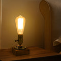 Vintage Industrial Iron Bulb 1-Light Table Lamp