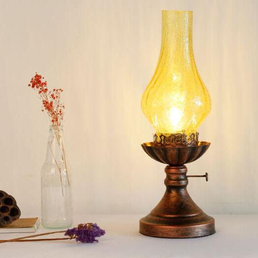 Vintage Antique Kerosene Oil Lamp Classic 1-Light Table Lamp