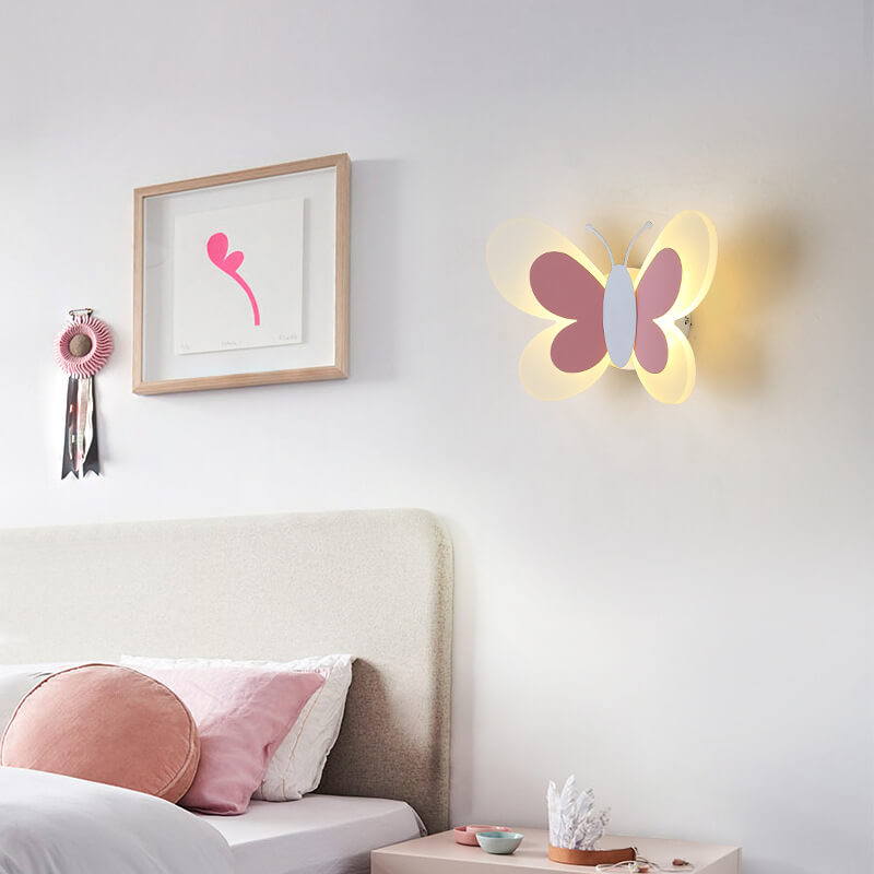 Creative Butterfly Acrylic 1-Light LED Wall Sconce