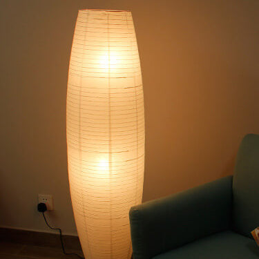 Nordic White 2-Light Floor Lamp