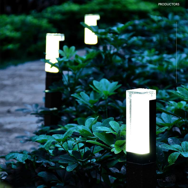 Modern Black Outdoor Stake Light