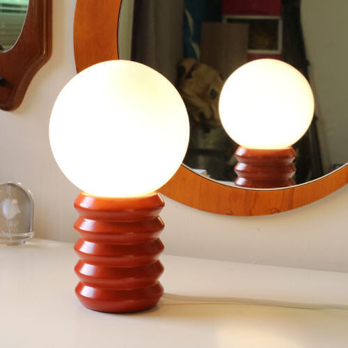 Vintage Orange Solid Glass 1-Light Wall Sconce