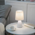Nordic Vintage Table Lamp with Pleated Shade and Table Lamp