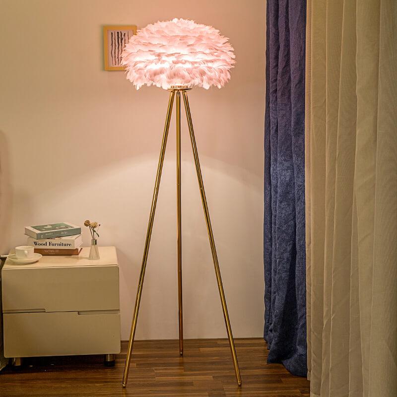Sleek Modern Pink Floor Lamp