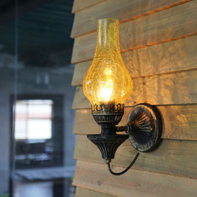 Retro Kerosene Style Antique 1-Light Wall Sconce