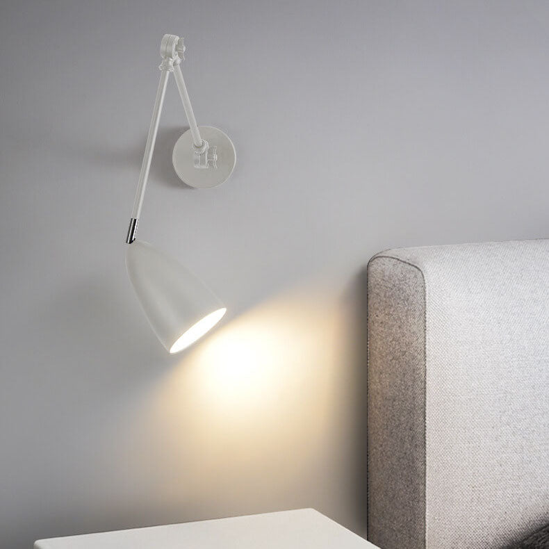 Retro Industrial Swing Arm Rotating Retractable Wall Sconce